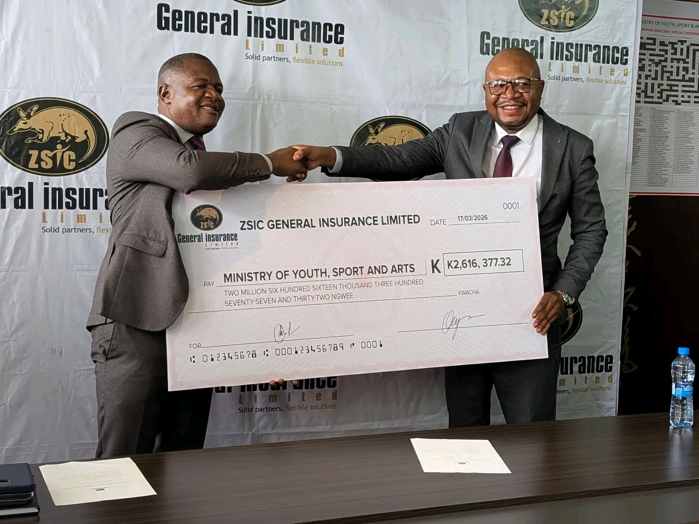 Stadium roof delayed due to insurance process says Nkandu as ZISC pays K2.6 million for repair
