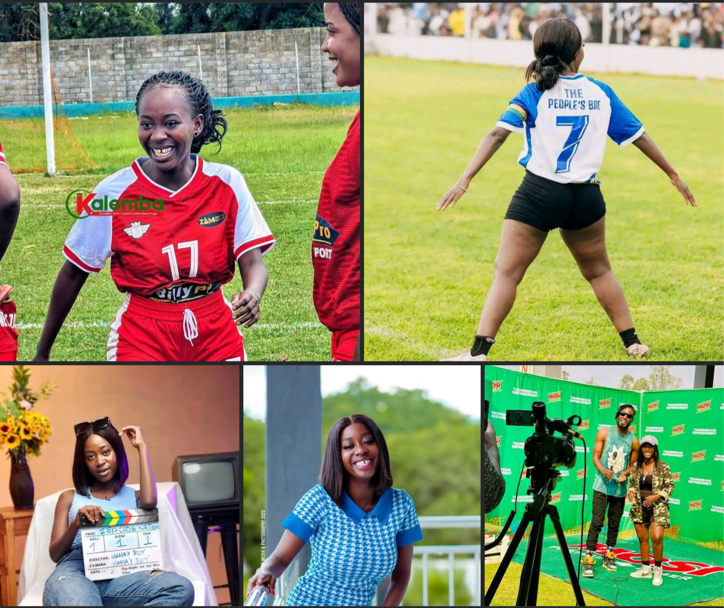 I thought I was going to be a footballer, Edna reveals how she swapped boots for the camera