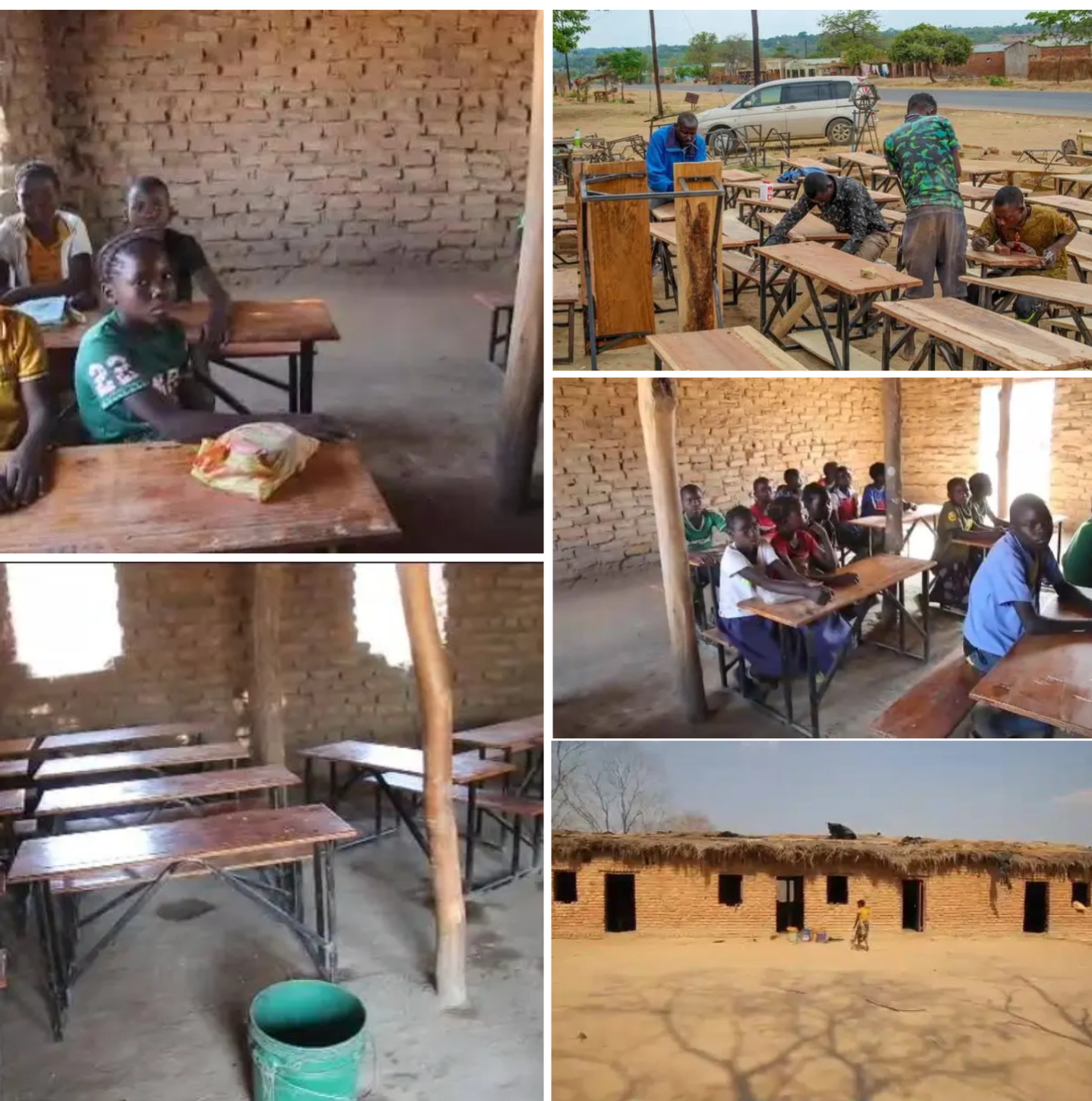 Chikoma community school pupils sit on desks for the first time – LTC